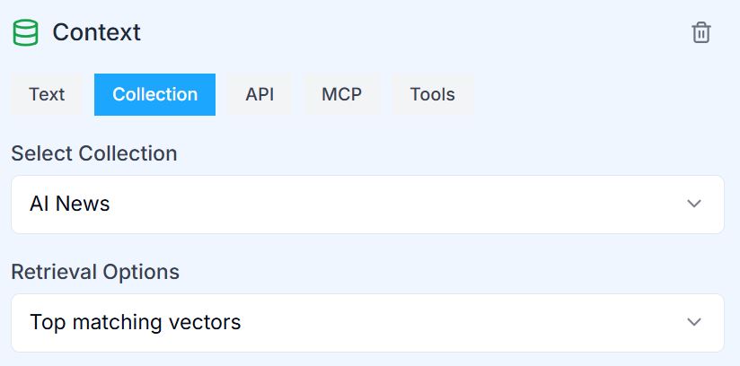 Action Builder: Configuring context elements