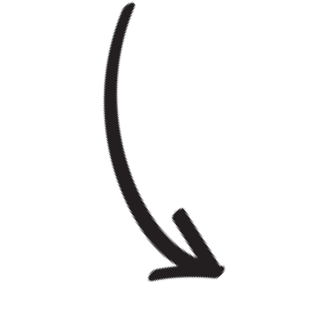 Arrow pointing to interface